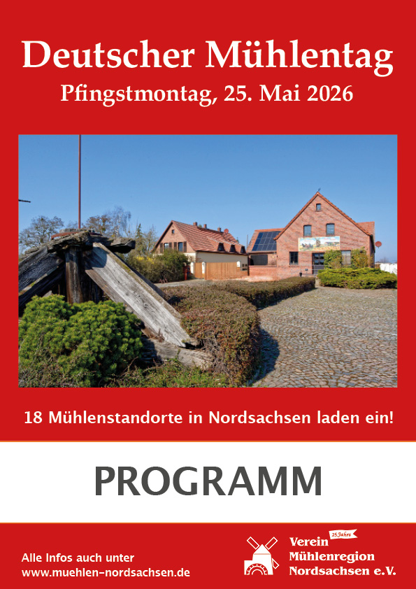 Programm Mühlentag 2026. Änderungen vorbehalten.