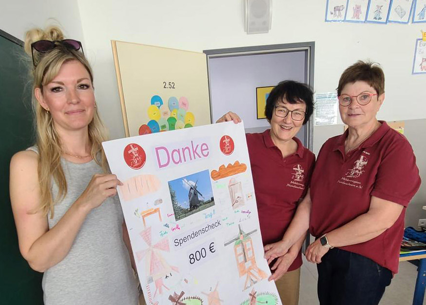 Große Freude über Spende der Regenbogenschule Taucha